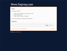 Tablet Screenshot of fixproxy.com